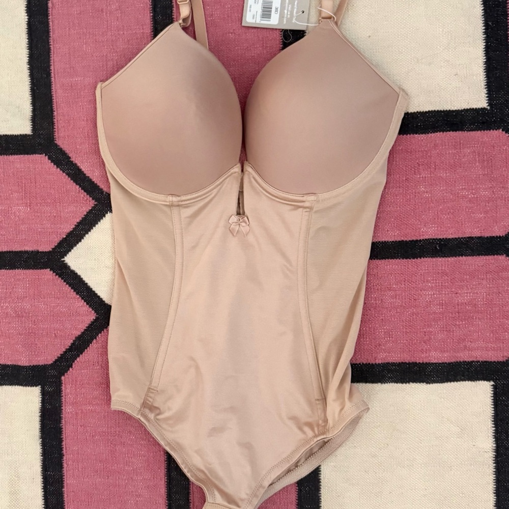Light Nude Shaping Bodysuit with Built-In Cups